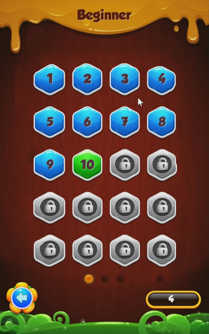 Hexagon Tile Fit Puzzle hex board
